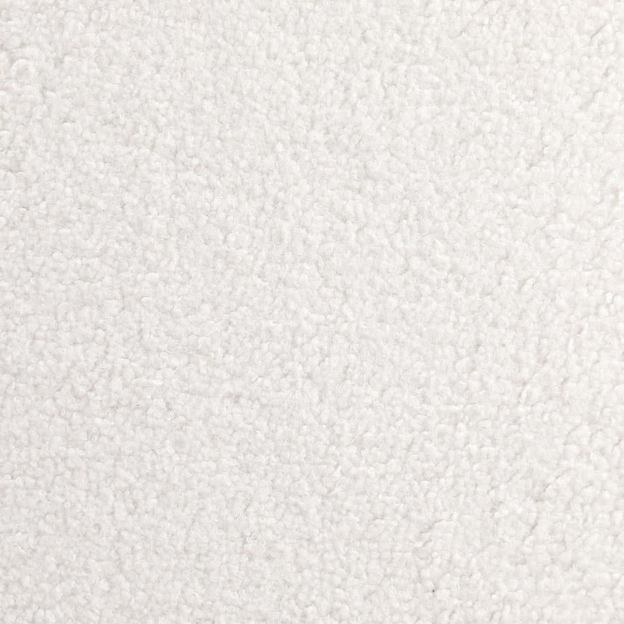 2025 TEDDY  Velvet Upholstered Accent Bench Ivory