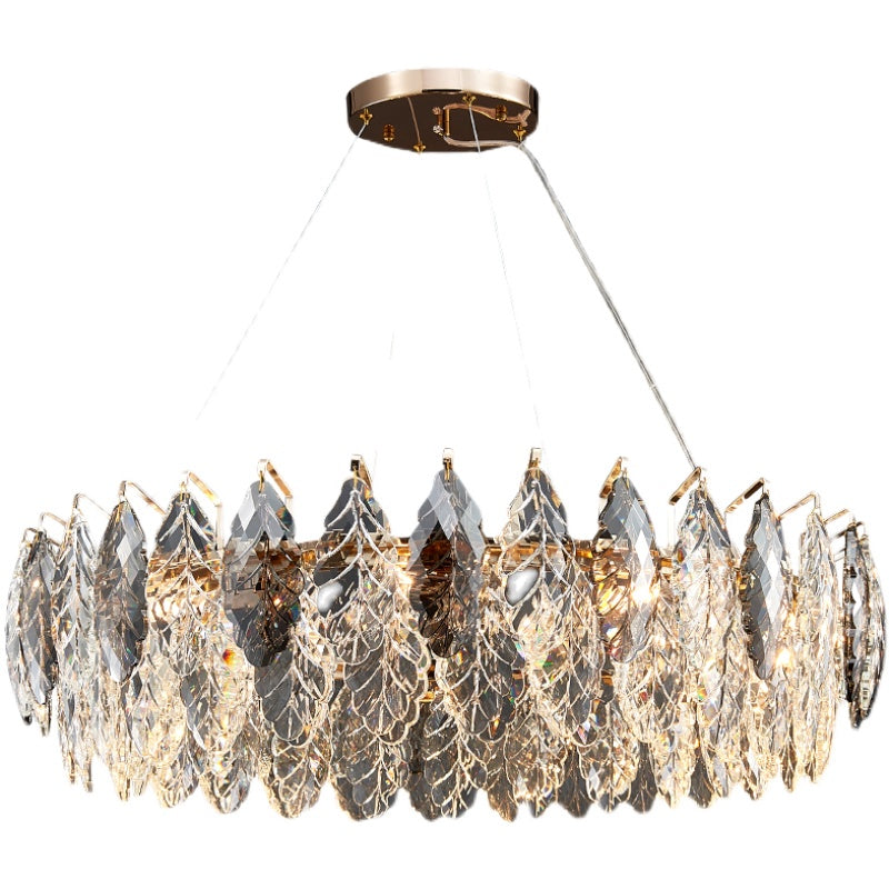 Modern light luxury living room chandelier crystal dining room bedroom post-modern luxury lamp atmosphere shop commercial Hong Kong style lamps