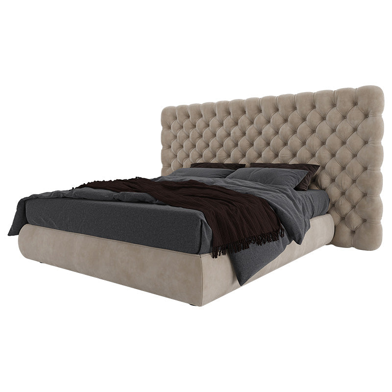 Nordic fabric bed modern simple villa double