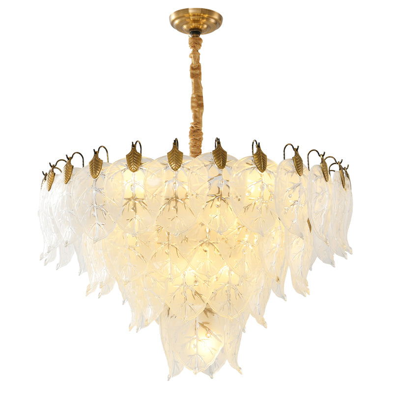 Light luxury crystal chandelier living room lamp 2023 new post-modern minimalist atmosphere bedroom restaurant net red lamps