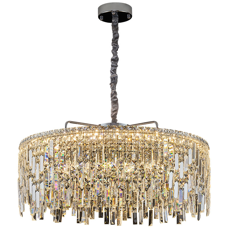 Light luxury crystal chandelier living room lamp 2023 new modern minimalist restaurant bedroom high-end combination package lamps