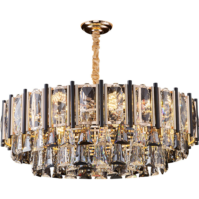 Postmodern living room chandelier creative personality feather crystal lamp luxury atmosphere villa restaurant bedroom room lamps