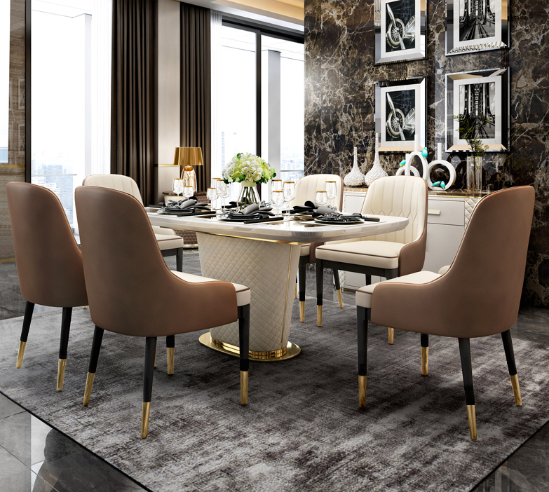 Luxury Contemporary design Marble Dining Table Rectangular Table
