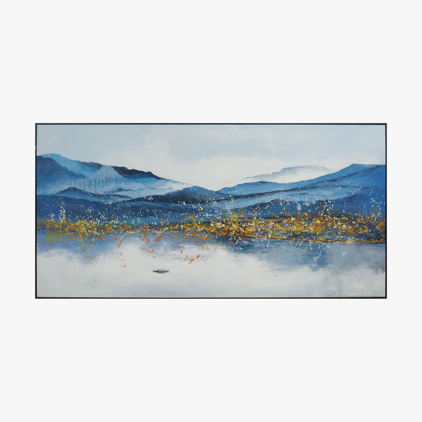 Oil Painting - Boat in Lake