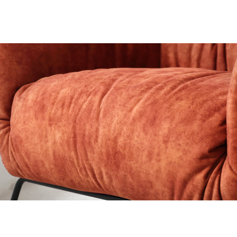 Vintage Seat Chair with Steel Legs, Orange