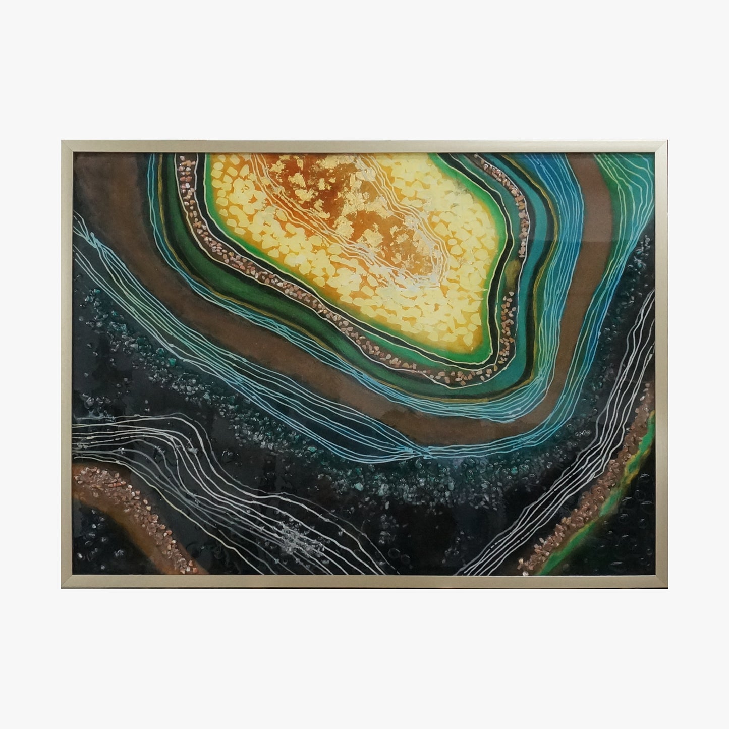 Crystal Painting - Rock Cut Surface