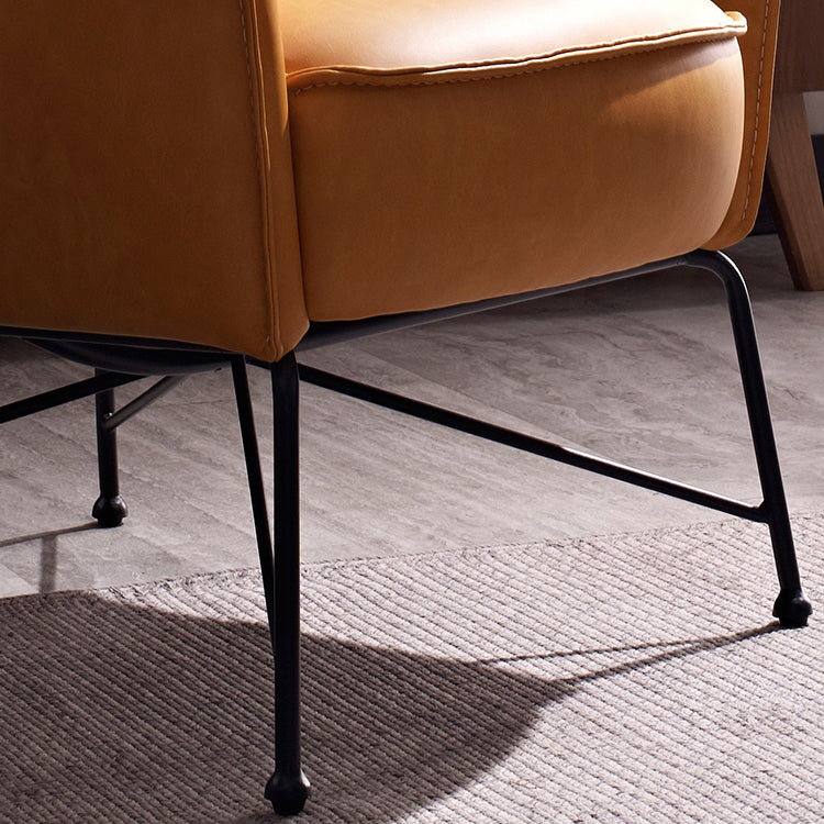 Vintage Butterfly Armchair with Steel Legs, Bright Orange