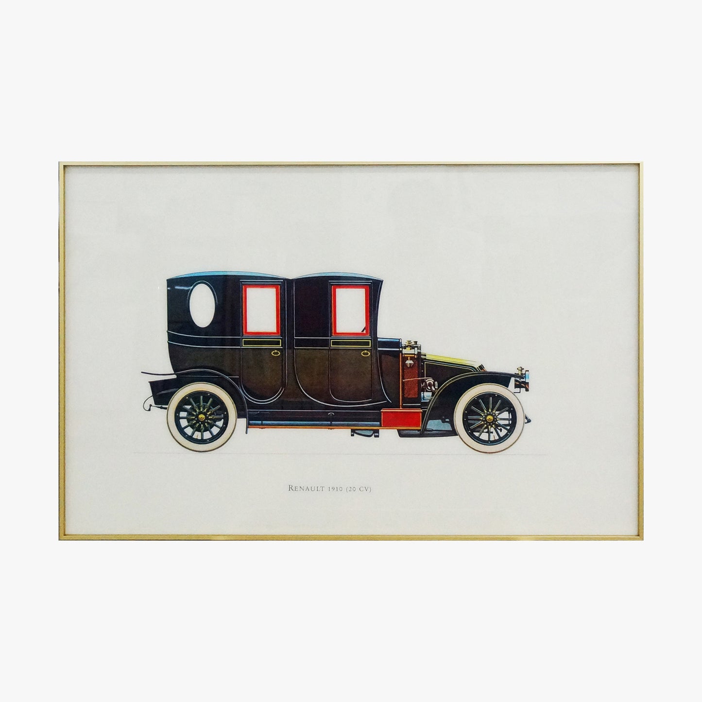 Crystal Painting - Renault 1910 Old Fashioned Car