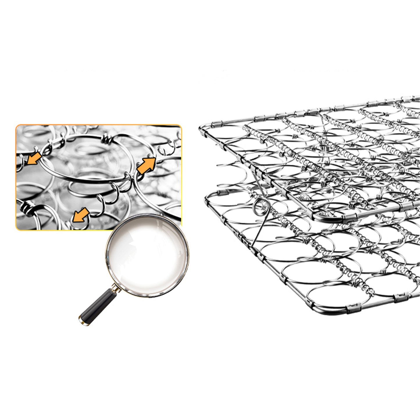 Ultra Quiet Latex Hybrid Mattress - Soft Firm