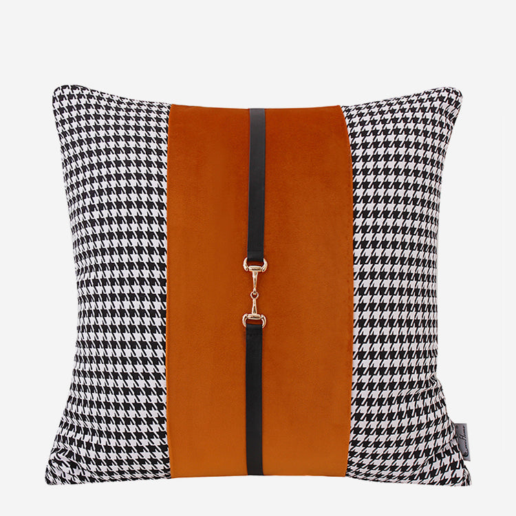 Houndstooth Splice Decor Cushion