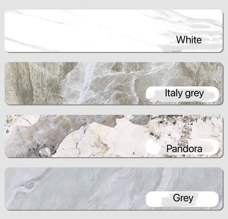 Contemporary Italy cc design Rectangle Stone & Stainless Steel Base Dining Table