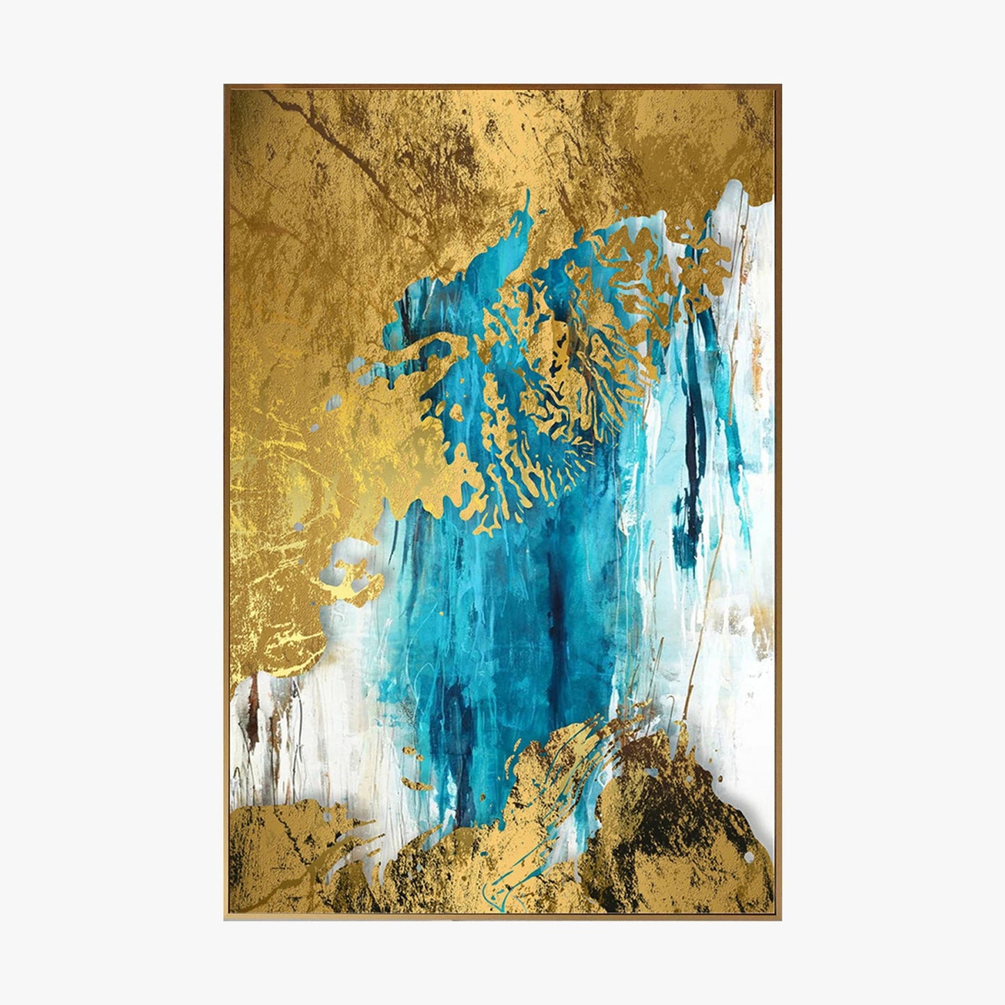 Crystal Painting - Metal Watercolor - Gold