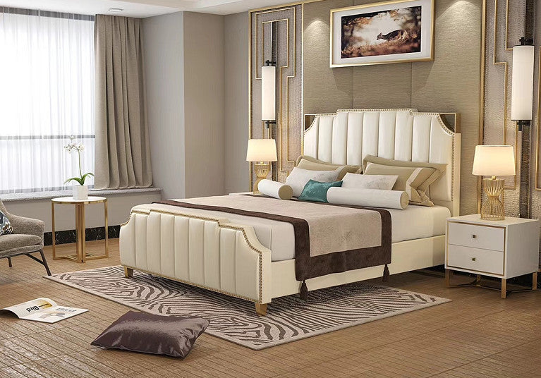 Light luxury and modern American double bed simple