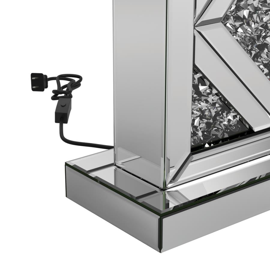 Geometric Base Floor Lamp Silver TABLE LAMP STANDING LAMP