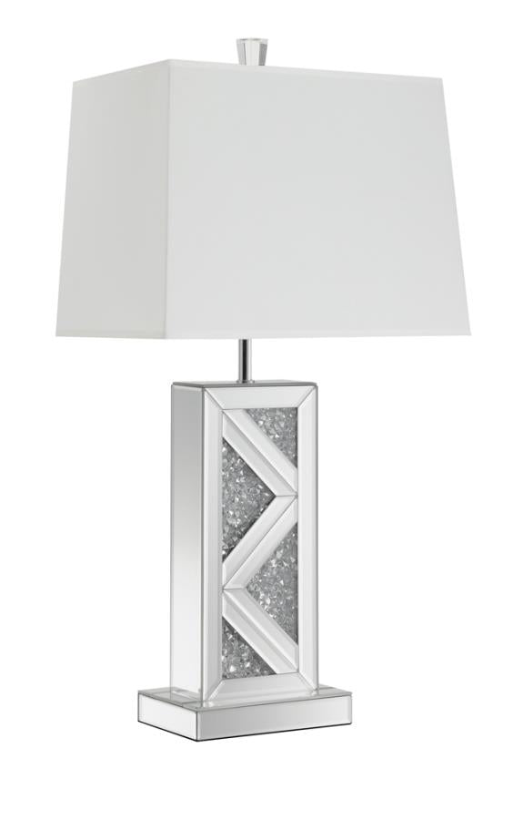 Geometric Base Floor Lamp Silver  TABLE LAMP STANDING LAMP