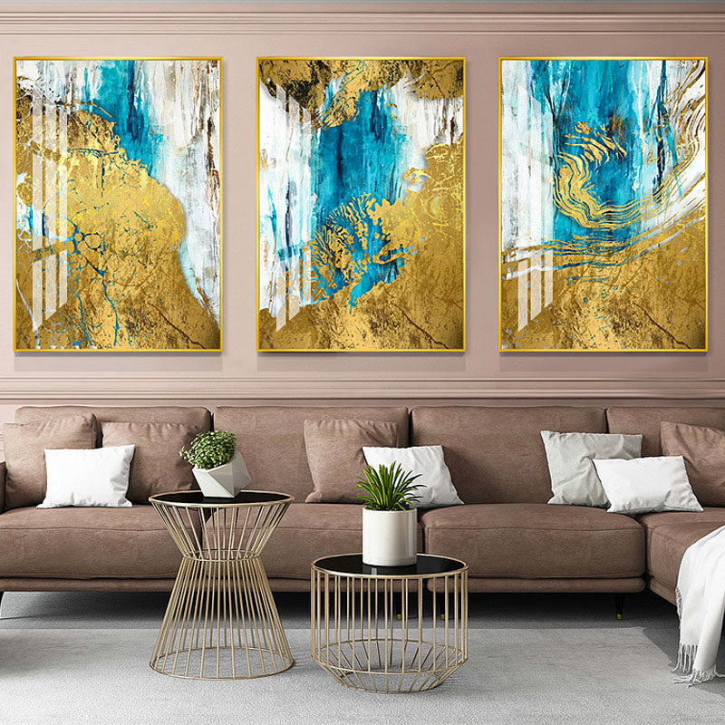 Crystal Painting - Metal Watercolor - Gold