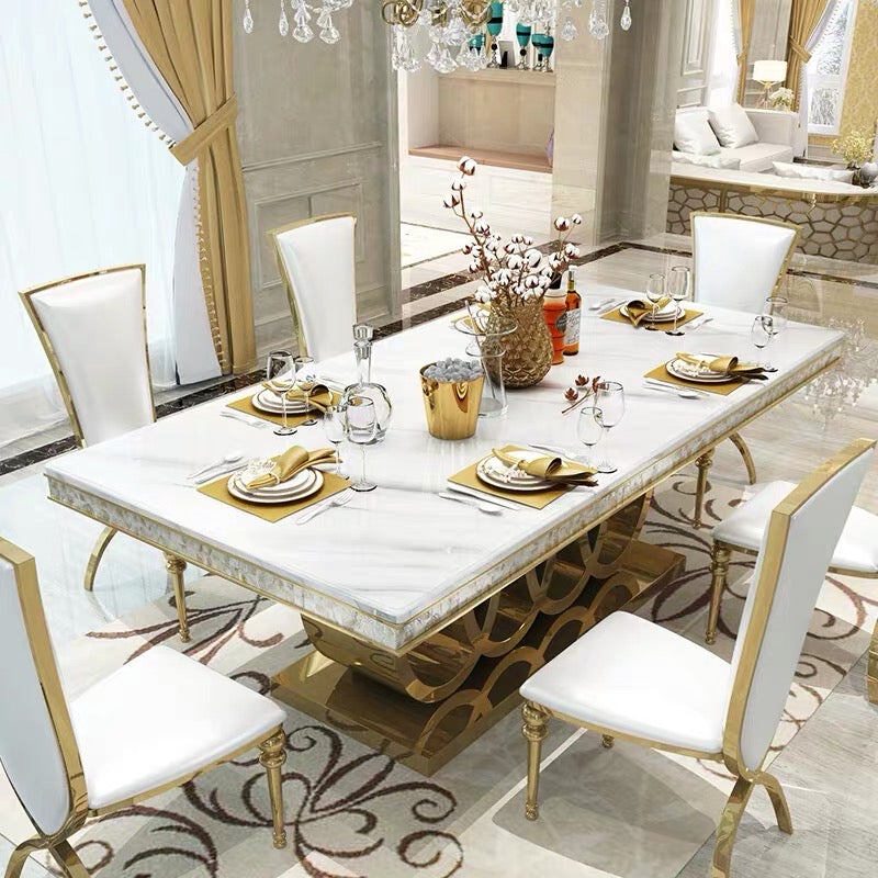 Luxury Contemporary design Marble Dining Table Rectangular Table
