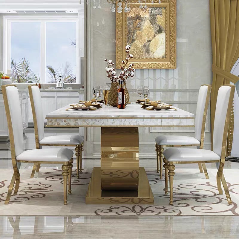 Luxury Contemporary design Marble Dining Table Rectangular Table