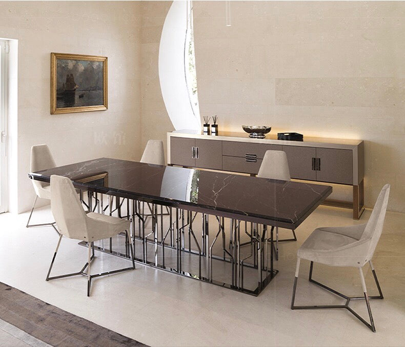 Luxury Contemporary design Marble Dining Table Rectangular Table