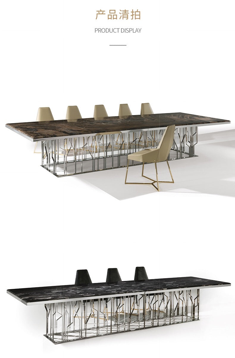 Luxury Contemporary design Marble Dining Table Rectangular Table