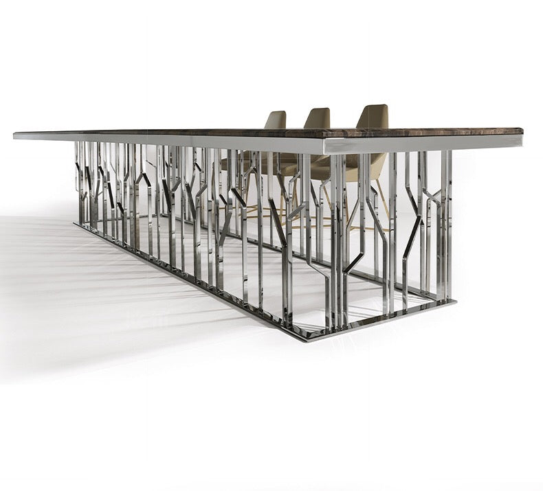 Luxury Contemporary design Marble Dining Table Rectangular Table