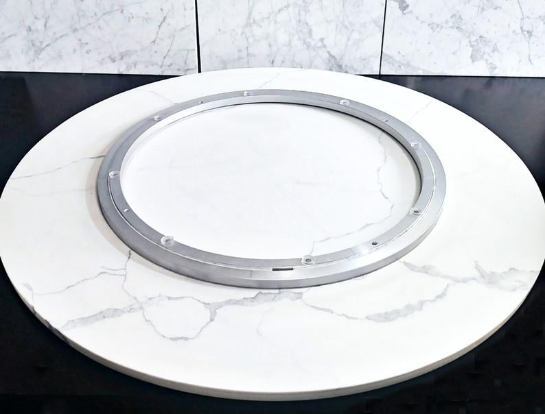Contemporary Marble Dining Table Gold Dining Table circle Stainless Steel Dining Table