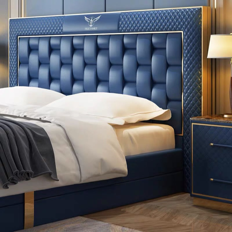 European style wooden bed double bed master bed solid solid wood luxury bed