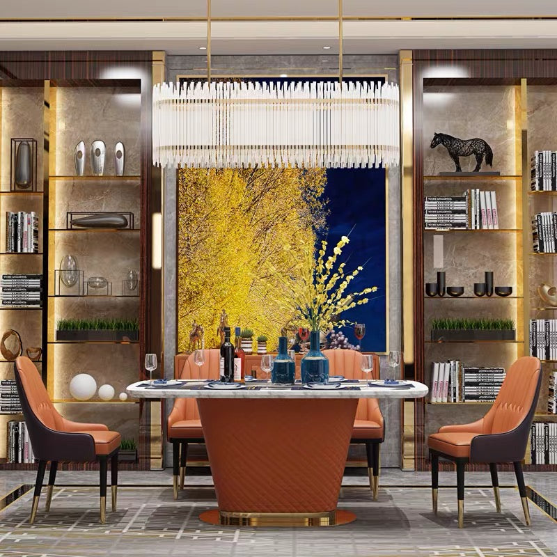 Luxury Contemporary design Marble Dining Table Rectangular Table