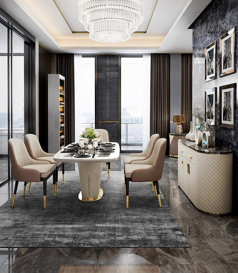Luxury Contemporary design Marble Dining Table Rectangular Table