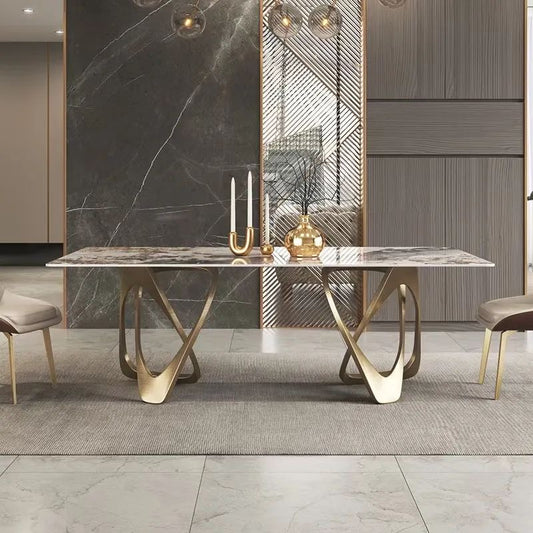 Luxury Contemporary design Marble Dining Table Rectangular Table
