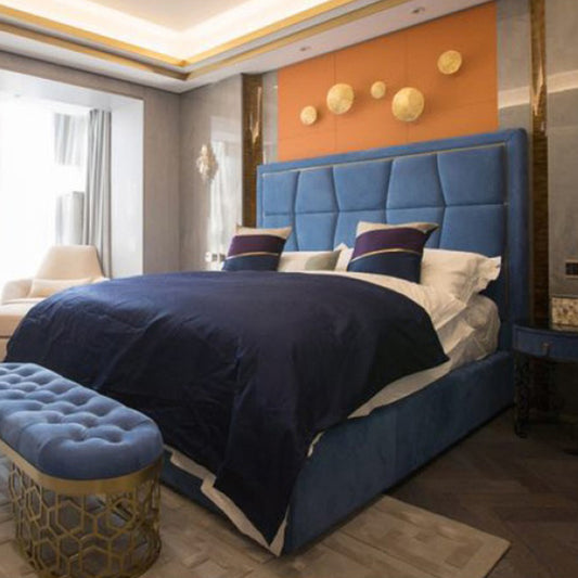 Luxurious Bed - King Size, Blue