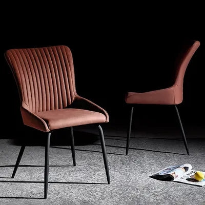 Modern Upholstered Dining Chair Dining Room Chair (Set of 2) in Gray