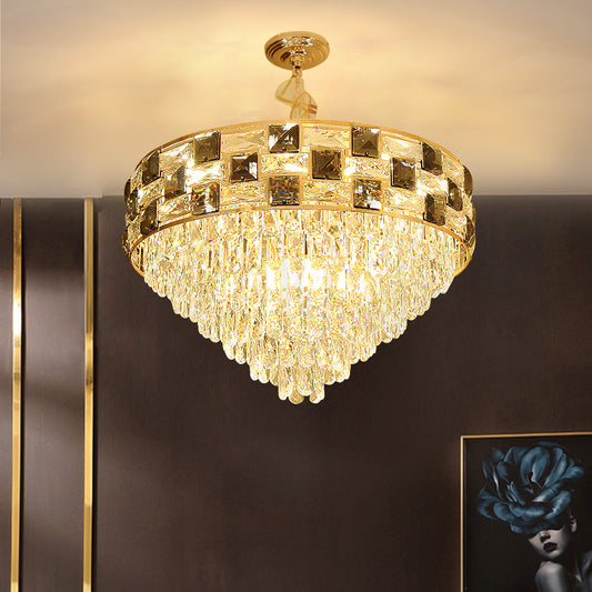 Post-modern light luxury chandelier living room lamp modern minimalist American restaurant lamp chandelier creative luxury villa lamps