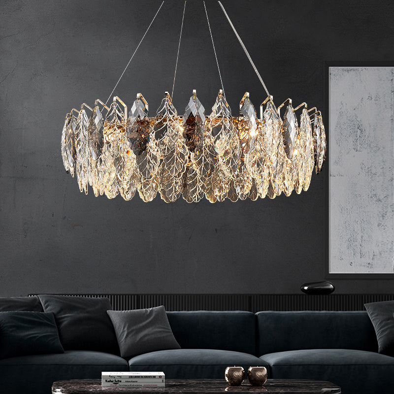 Modern light luxury living room chandelier crystal dining room bedroom post-modern luxury lamp atmosphere shop commercial Hong Kong style lamps