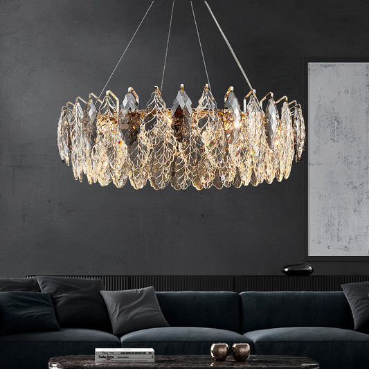 Modern light luxury living room chandelier crystal dining room bedroom post-modern luxury lamp atmosphere shop commercial Hong Kong style lamps