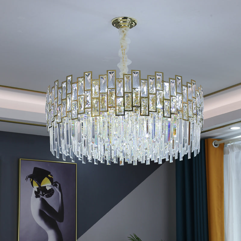 Light luxury crystal living room chandelier hall modern minimalist atmosphere high-end restaurant master bedroom lamp new lamps