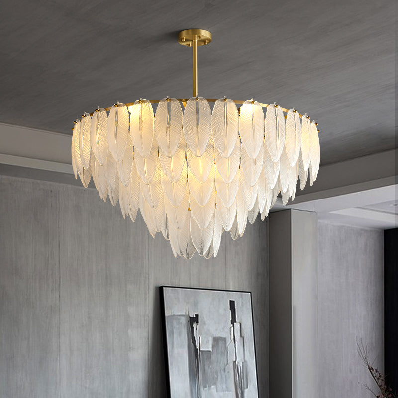 Post-modern light luxury crystal chandelier living room lamp simple creative villa hall bedroom chandelier restaurant lamp package