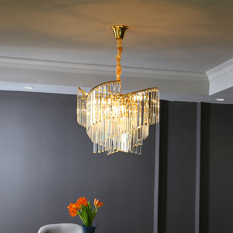 Light luxury chandelier crystal chandelier living room lamp simple modern atmosphere restaurant chandelier high-end atmosphere post-modern lamps