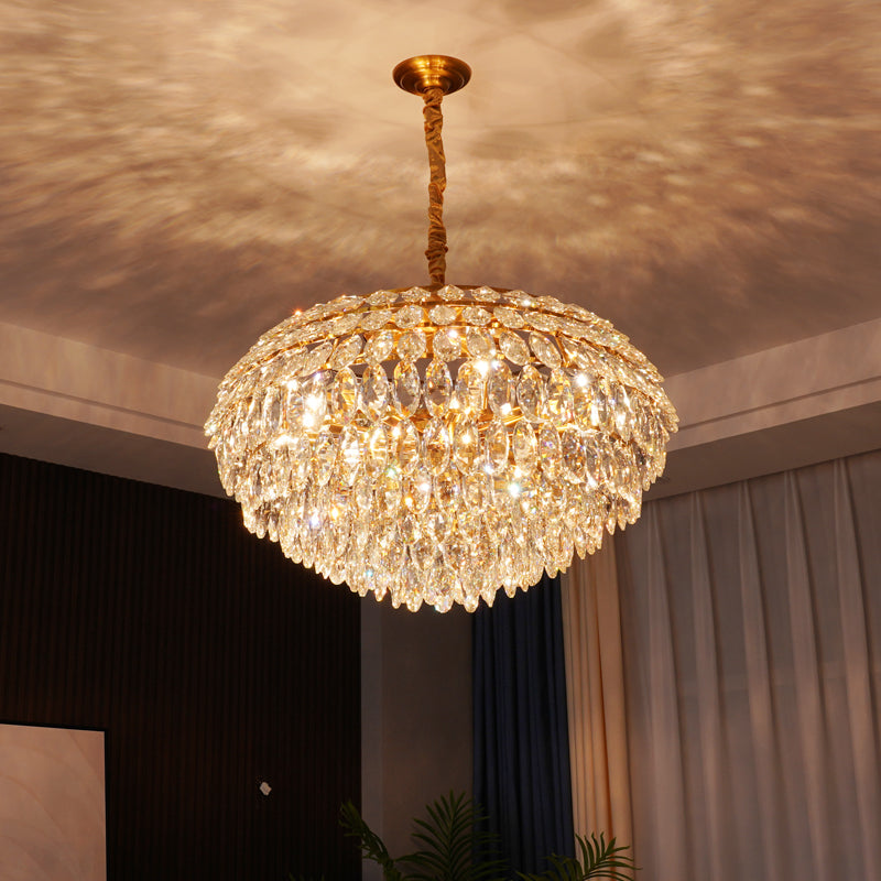 Light luxury chandelier crystal chandelier living room lamp 2023 new simple modern atmosphere restaurant lamp combination whole house package