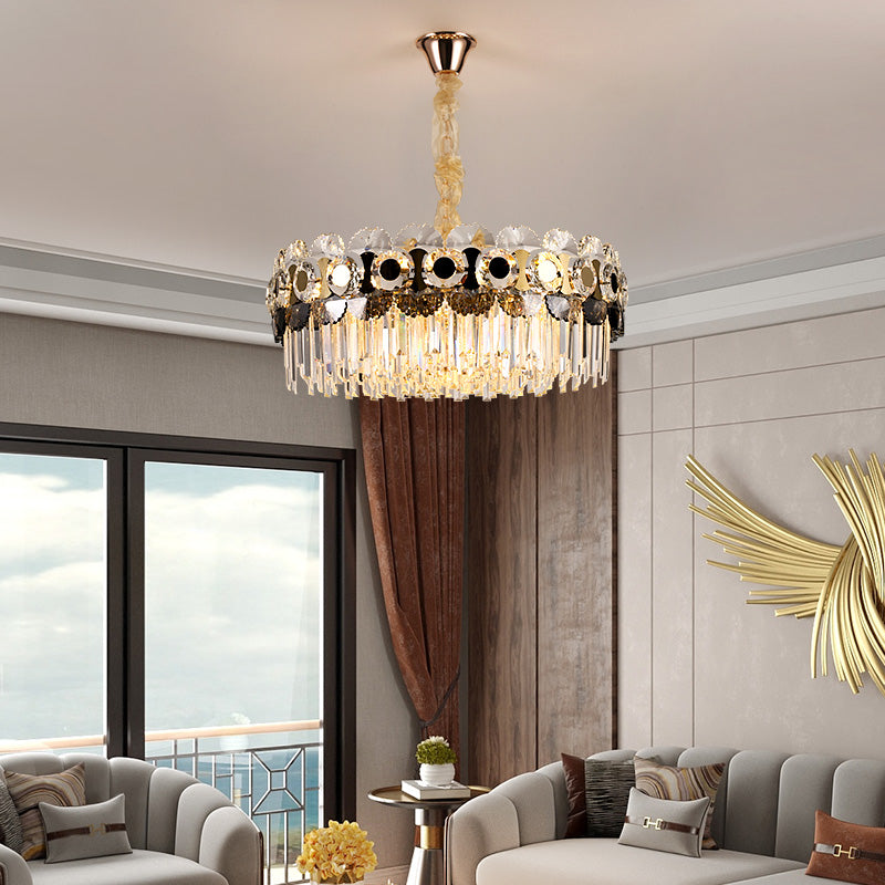Post-modern light luxury crystal chandelier simple living room lamp bedroom lamp creative restaurant lamp personalized net red crystal lamp