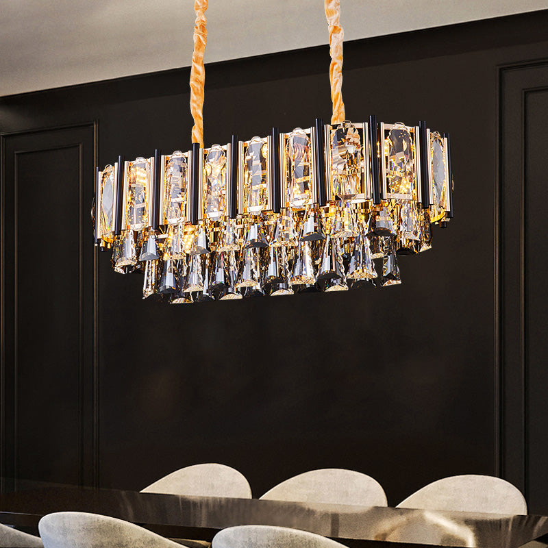 Postmodern living room chandelier creative personality feather crystal lamp luxury atmosphere villa restaurant bedroom room lamps
