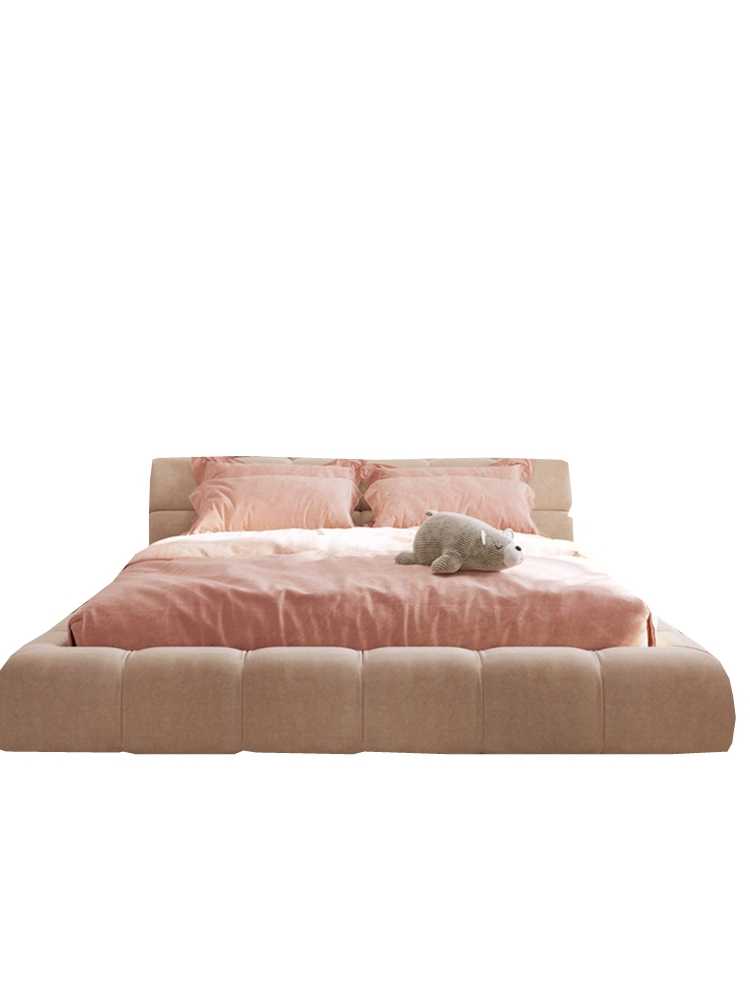 Italian simple cream puff net red bed new modern master bedroom light luxury double
