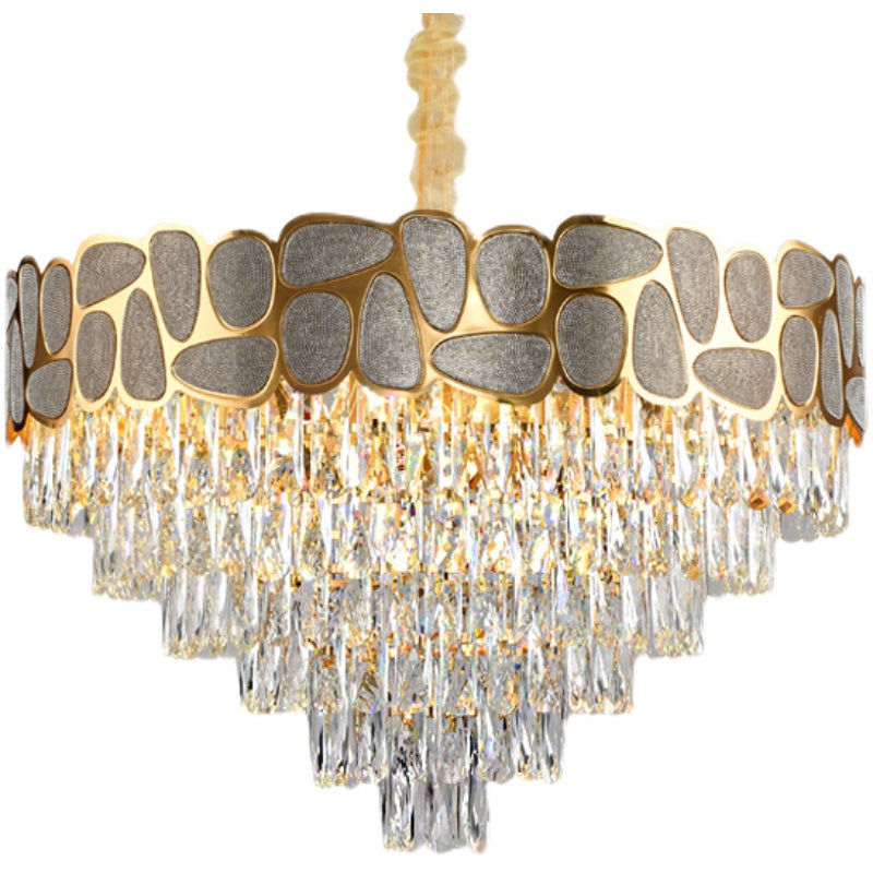 Crystal chandelier light luxury living room lamp modern minimalist restaurant bedroom lamp combination whole house new