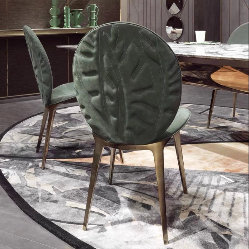 Contemporary Italy design marble top with stainless steel base dining table/ dining chair