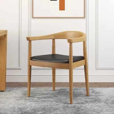 Modern curved outlet back dining chair