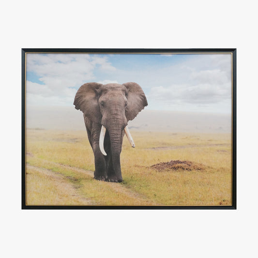 Crystal Painting - Elephants in Grassland