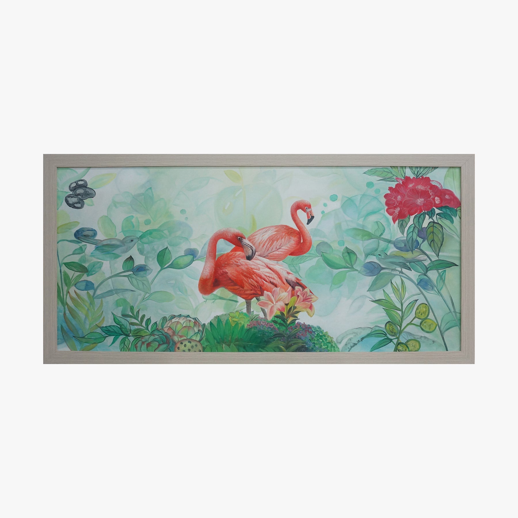 Oil Painting - Flamingo