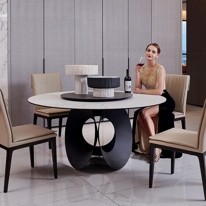 Contemporary Luxury design Marble Dining Table Table