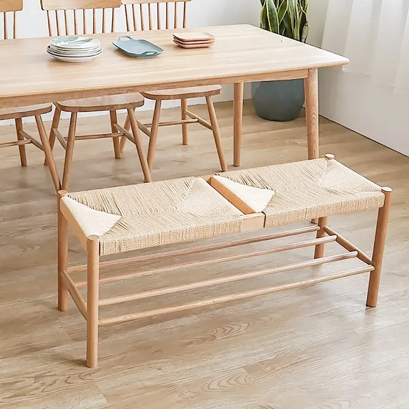 Natural discount dining bench