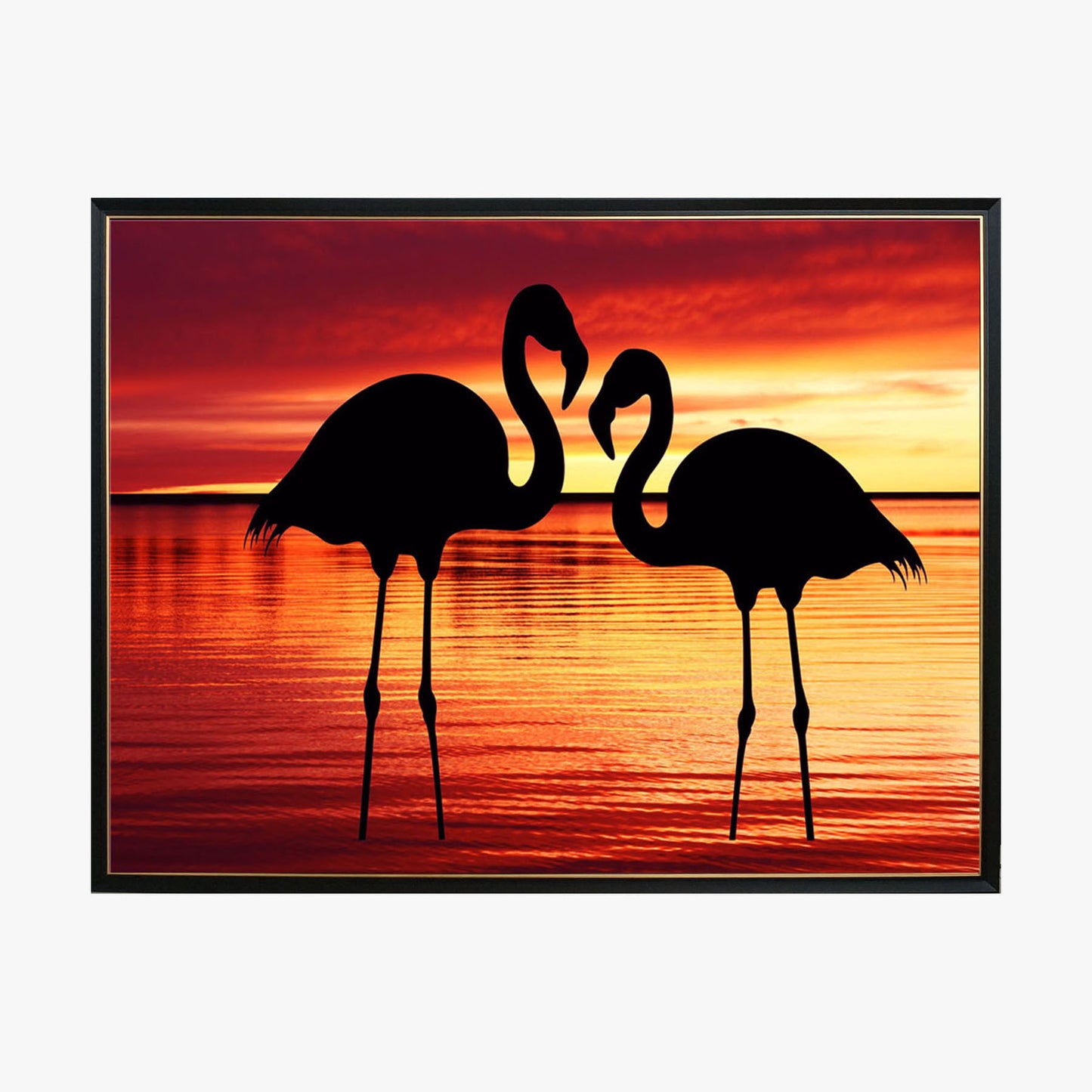 Crystal Painting - Flamingo in the Dusk